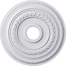 Ekena Millwork - CM18OL_P - Endurathane Oldham Ceiling Medallion, 18"OD x 1 1/4"P (Fits Canopies up to 8 5/8")