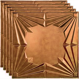 ACP - FADCT - Fasade Art Deco Decorative Vinyl 2ft x 2ft Lay In Ceiling TIle (5 Pack)
