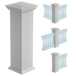 Ekena Millwork - NWLPL - Newel Post Plain
