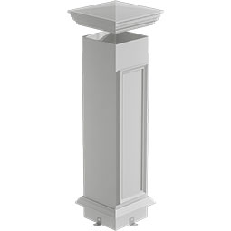 Ekena Millwork - NWLPT - Newel Post for Pass Through