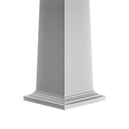  - ELETP_P - Endura-Lite Column, Square Shaft (Fiberglass), Tapered, Smooth Finish - Ready to be Painted, Unsplit/Whole - Type E