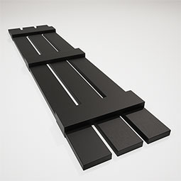 Mid-America - 000312 - Vinyl Standard Size Three Board Spaced Shutters, w/Installation Shutter-Lok's & Matching Screws (Per Pair)