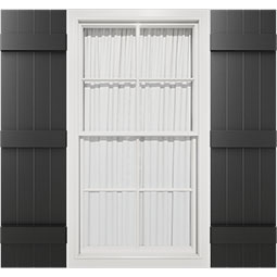 Mid-America - 000314 - Vinyl Standard Size Four Board Joined Shutters, w/Installation Shutter-Lok's & Matching Screws (Per Pair)