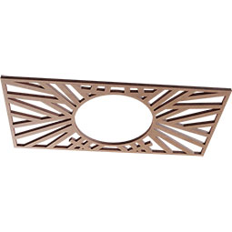 Ekena Millwork - CMWPHO - Hoover Wood Fretwork Pierced Ceiling Medallion