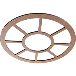 Ekena Millwork - CMWPGR - Grace Wood Fretwork Pierced Ceiling Medallion