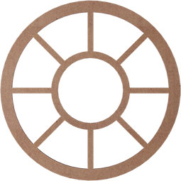 Ekena Millwork - CMWPGR - Grace Wood Fretwork Pierced Ceiling Medallion