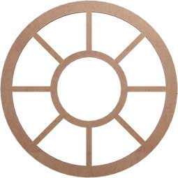 Ekena Millwork - CMWPGR - Grace Wood Fretwork Pierced Ceiling Medallion