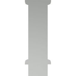 Ekena Millwork - BKT06X12X04BE - Endurathane Bedford Bracket, 4 1/4"W x 6 1/2"D x 12"H, Factory Primed