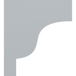 Ekena Millwork - BKT14X15X04WI - Endurathane Wirral Bracket, 4"W x 14"D x 15 3/4"H, Factory Primed