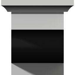 Ekena Millwork - BKT13X06X05DU - Endurathane Dublin Bracket, 6"W x 13 1/8"D x 5 7/8"H, Factory Primed