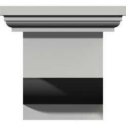 Ekena Millwork - BKT07X04X04LA - Endurathane Lanarkshire Bracket, 4 5/8"W x 4"H, Factory Primed