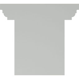 Ekena Millwork - BKT07X04X04LA - Endurathane Lanarkshire Bracket, 4 5/8"W x 4"H, Factory Primed