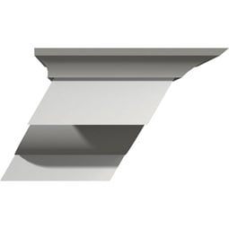 Ekena Millwork - BKT07X04X06NE-L - Endurathane Nexus Bracket, 7 1/2"W x 6 1/4"D x 4"H, Factory Primed