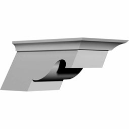 Ekena Millwork - BKT07X04X06NE-L - Endurathane Nexus Bracket, 7 1/2"W x 6 1/4"D x 4"H, Factory Primed