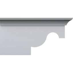 Ekena Millwork - BKT07X04X06NE-R - Endurathane Nexus Bracket, 7 1/2"W x 6 1/4"D x 4"H, Factory Primed