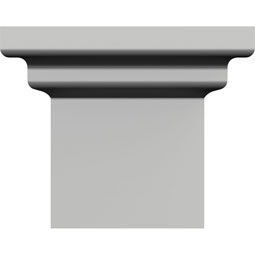 Ekena Millwork - BKT07X04X05FE - Endurathane Federal Bracket, 7 5/8"W x 5 1/4"D x 4"H, Factory Primed