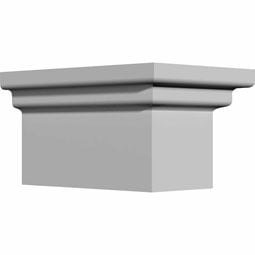 Ekena Millwork - BKT07X04X05FE - Endurathane Federal Bracket, 7 5/8"W x 5 1/4"D x 4"H, Factory Primed