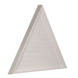 Ekena Millwork - GVTR65X32D - 65"W x 32 1/2"H x 1 1/4"P,  Pitch 12/12 Triangle Gable Vent, Non-Functional