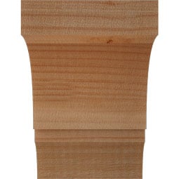 Ekena Millwork - BRCBOA00 - Rustic Wood Balboa Knee Brace