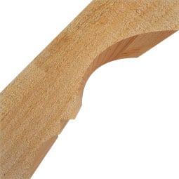 Ekena Millwork - BRCBOA00 - Rustic Wood Balboa Knee Brace