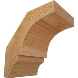 Ekena Millwork - BRCBOA00 - Rustic Wood Balboa Knee Brace