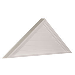 Ekena Millwork - GVTR72X18D - 72"W x 18"H x 2 1/8"P,  Pitch 6/12 Triangle Gable Vent, Non-Functional