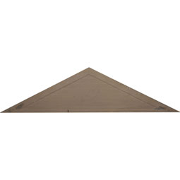 Ekena Millwork - GVTR72X18D - 72"W x 18"H x 2 1/8"P,  Pitch 6/12 Triangle Gable Vent, Non-Functional