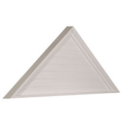 Ekena Millwork - GVTR72X21D - 72"W x 21"H x 2 1/4"P,  Pitch 7/12 Triangle Gable Vent, Non-Functional