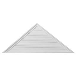 Ekena Millwork - GVTR65X21F - 65"W x 21 3/4"H x 2 1/4"P,  Pitch 8/12 Triangle Gable Vent, Functional