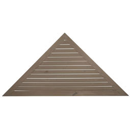 Ekena Millwork - GVTR65X32F - 65"W x 32 1/2"H x 1 1/8"P,  Pitch 12/12 Triangle Gable Vent, Functional