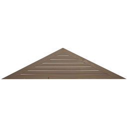 Ekena Millwork - GVTR72X18F - 72"W x 18"H x 2 1/4"P,  Pitch 6/12 Triangle Gable Vent, Functional