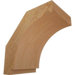 Ekena Millwork - BRCIMP00 - Rustic Wood Imperial Knee Brace