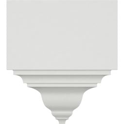 Ekena Millwork - MOC03X03BI - Endurathane Universal Outside Corner for Moulding Profiles, 3 1/8"P x 3 1/8"W x 7 3/4"H (Less than 3 1/8"P and 3 7/8"H), Factory Primed