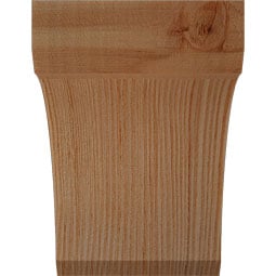 Ekena Millwork - BRCLEC00 - Rustic Wood Legacy Knee Brace
