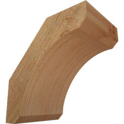 Ekena Millwork - BRCLEC00 - Rustic Wood Legacy Knee Brace