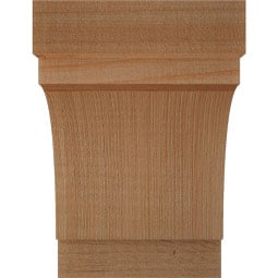 Ekena Millwork - BRCMRC00 - Rustic Wood Merced Knee Brace