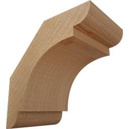 Ekena Millwork - BRCOLY00 - Rustic Wood Olympic Knee Brace
