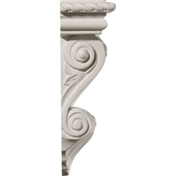Ekena Millwork - COR06X03X11AR - Endurathane Artis Corbel, 6 7/8"W x 3 1/2"D x 11"H, Factory Primed