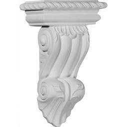 Ekena Millwork - COR06X03X11AR - Endurathane Artis Corbel, 6 7/8"W x 3 1/2"D x 11"H, Factory Primed