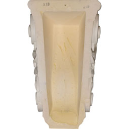 Ekena Millwork - COR08X06X13LF - Endurathane Leaf Corbel, 8 5/8"W x 6"D x 13 7/8"H, Factory Primed