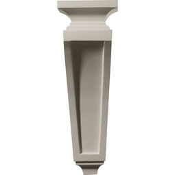Ekena Millwork - COR04X07X14RE - Endurathane Reece Corbel, 4 3/4"W x 7 1/2"D x 14"H, Factory Primed