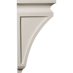 Ekena Millwork - COR04X07X14RE - Endurathane Reece Corbel, 4 3/4"W x 7 1/2"D x 14"H, Factory Primed