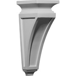 Ekena Millwork - COR04X07X14RE - Endurathane Reece Corbel, 4 3/4"W x 7 1/2"D x 14"H, Factory Primed