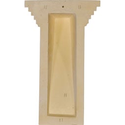Ekena Millwork - COR05X04X09AD - Endurathane Adonis Corbel, 5 1/2"W x 4 1/2"D x 9"H, Factory Primed