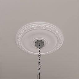 Ekena Millwork - CM20JA_P - Endurathane Jackson Ceiling Medallion, 20"OD x 3 5/8"ID x 1"P (Fits Canopies up to 5 1/8")