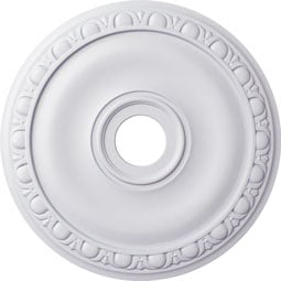 Ekena Millwork - CM20JA_P - Endurathane Jackson Ceiling Medallion, 20"OD x 3 5/8"ID x 1"P (Fits Canopies up to 5 1/8")