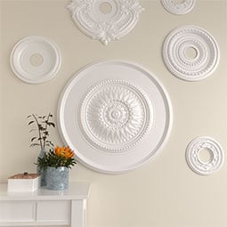 Ekena Millwork - CM29WG_P - Endurathane Wigan Ceiling Medallion, 29 3/4"OD x 1 1/2"P