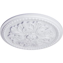 Ekena Millwork - CM16SW_P - Endurathane Swindon Ceiling Medallion, 16 7/8"OD x 1 1/2"P (Fits Canopies up to 2 7/8")