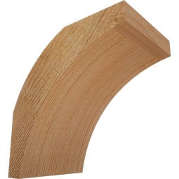 Ekena Millwork - BRCTHR00 - Rustic Wood Thorton Knee Brace