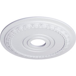 Ekena Millwork - CM17MU_P - Endurathane Munich Ceiling Medallion, 17 1/2"OD x 3 5/8"ID x 1"P (Fits Canopies up to 5 5/8")